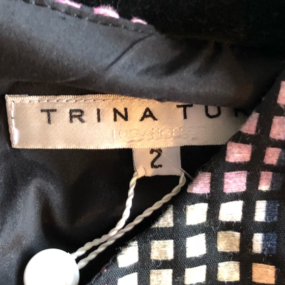 Trina Turk multi color dress size 2 - Picture 4 of 4